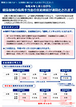 令和４年１月１日から傷病手当金の支給期間が通算化されます